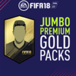 Buy FIFA 18 PS4 - 5 Jumbo Premium Gold Packs DLC online