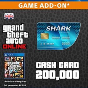 Buy Grand Theft Auto Online (GTA V 5) Tiger Shark Cash Card PS4 (UK) online