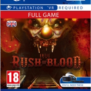 Buy Until Dawn Rush of Blood VR PS4 online