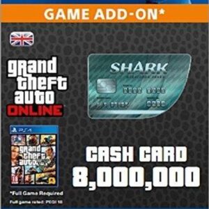 Buy Grand Theft Auto Online (GTA V 5): Megalodon Shark Cash Card PS4 online